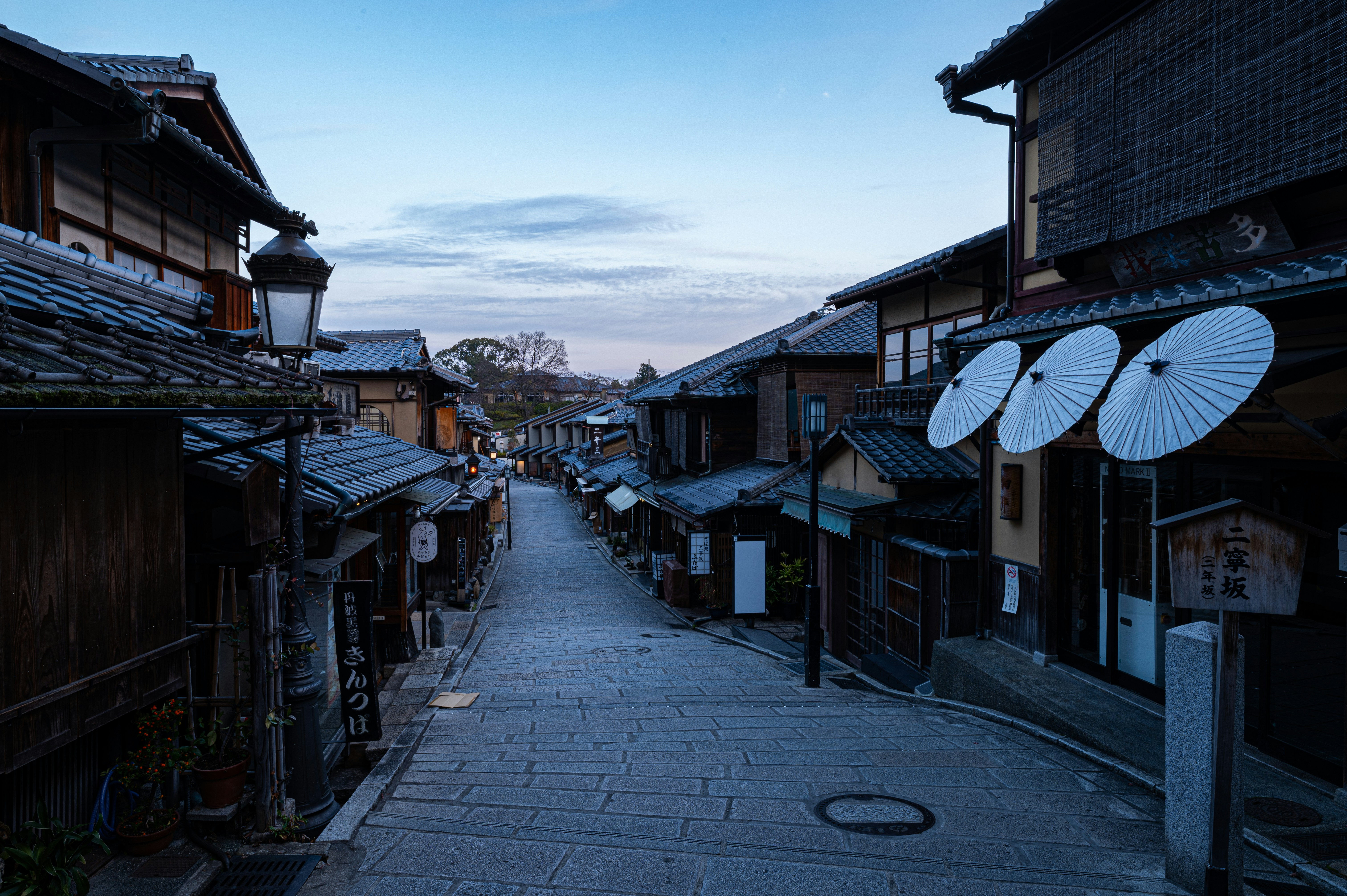 Quiet city street used as a demo project visual
